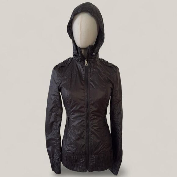 Mackage Soft Shell Rain Jacket Black XXS — Packable Bomber Style - Picture 1 of 6